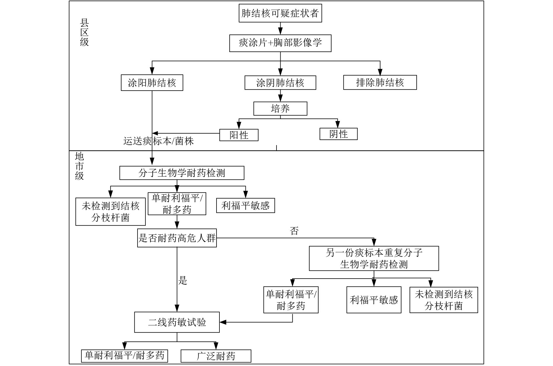 不同诊断流程诊断结核病效果分析